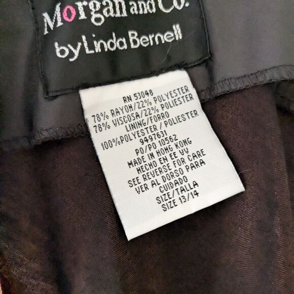 Vintage Morgan Co Prom Dress Maxi Gown Fairy 90s Y2K Split Empire Slip Brown M - Picture 8 of 10